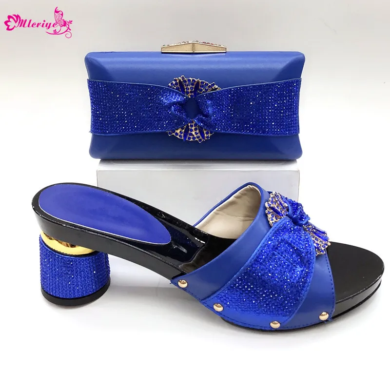 

Blue Latest Italian Woman Shoes And Bag To Match Shoes With Bag Set Bag And Shoes Set Italy Nigerian Shoes And Purse Set