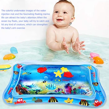 

Baby Inflatable Patted Play Mat PVC Water Play Cushion Kids Summer Games Pads Games Beach Lawn Sprinkler Pads