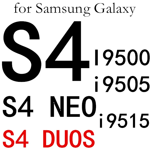 For Galaxy S4 2 шт закаленная пленка протектор Закаленное стекло для samsung Galaxy S3 S4 S5 NEO S6 J7 J5 J3 J1 Core J2 Prime Grand Prime G530 - Цвет: For Galaxy S4