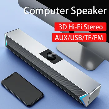 

2020 TV Sound Bar AUX USB Wired and Wireless Bluetooth Home Theater FM Radio Surround SoundBar for PC TV Speaker for Computer