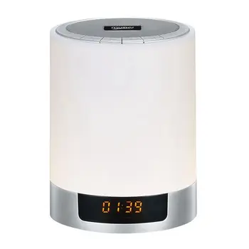 

Night Lights Bluetooth Speaker,Bedside Lamp Touch Control Alarm Clock Color LED Color Changing Wireless Speaker with Lights USB