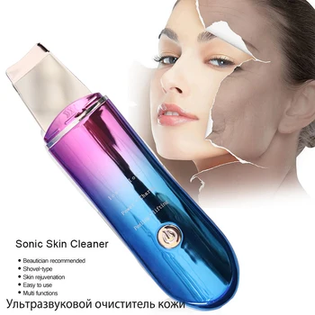

Ultrasonic Skin Scrubber Cleaner Ion Acne Blackhead Remover Peeling Shovel Cleaner Facial Massager Facial Care