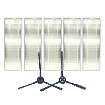 

1 Set Robot Vacuum Cleaner Parts Side Brushes+Filter Net for Chuwi Ilife A7 A9 Robotic Cleaner Side Brush Filter Set
