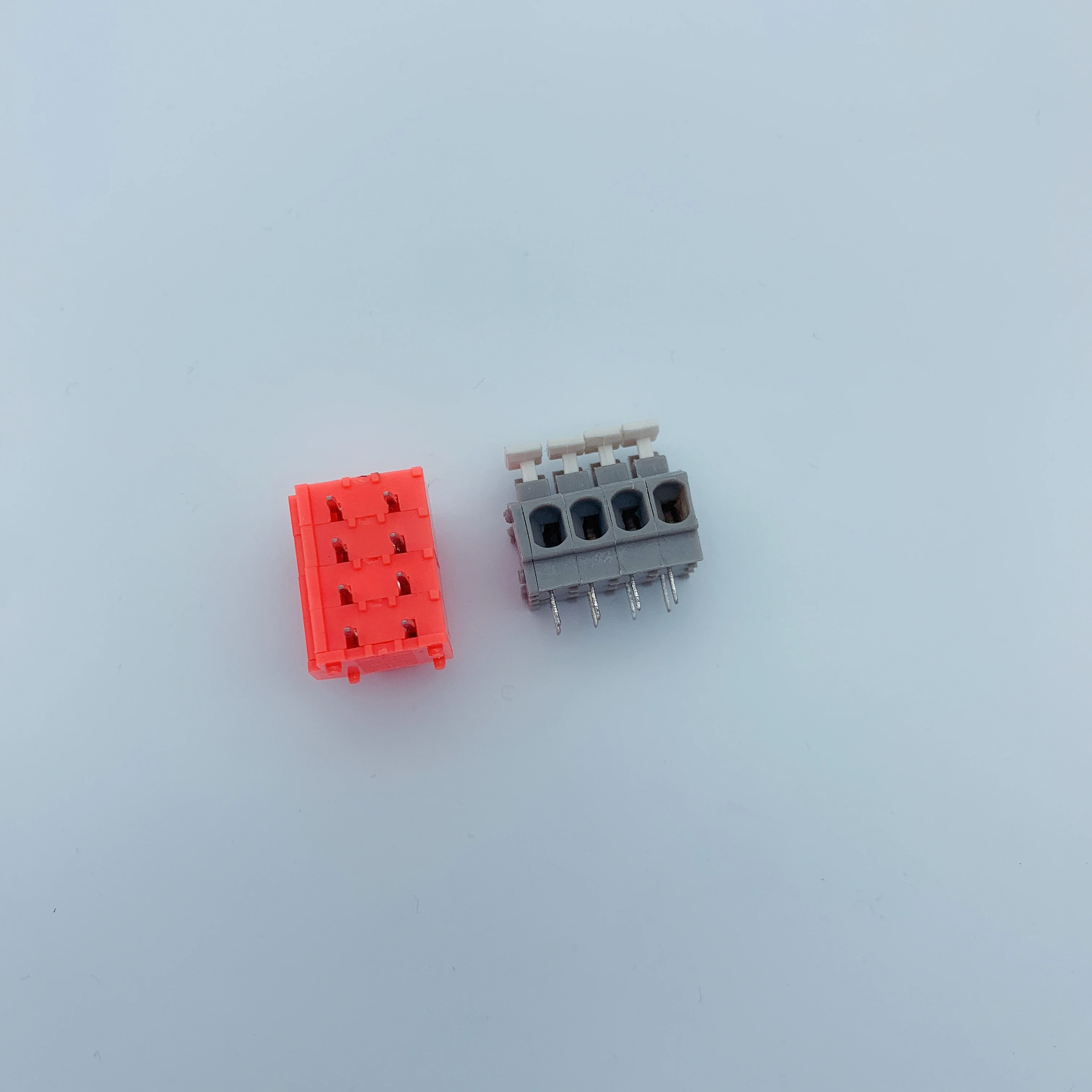 Zuanty 10 KF235 Terminal de cableado rápido para placa PCB 5,0 mm, sin tornillos, 2/3/4 pines 