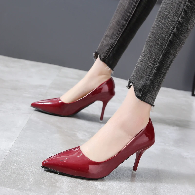 Women's Pumps 7cm Thin Heels  Dress Classic Shoes Super Big Size 49 50 Plus Size megamarketplace Experience both style and co...