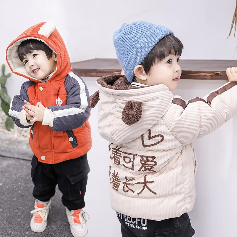 

2019 New Style Korean-style CHILDREN'S Cotton-padded Jacket Men And Women Children Winter Cotton Coat Children Children Hand Cot