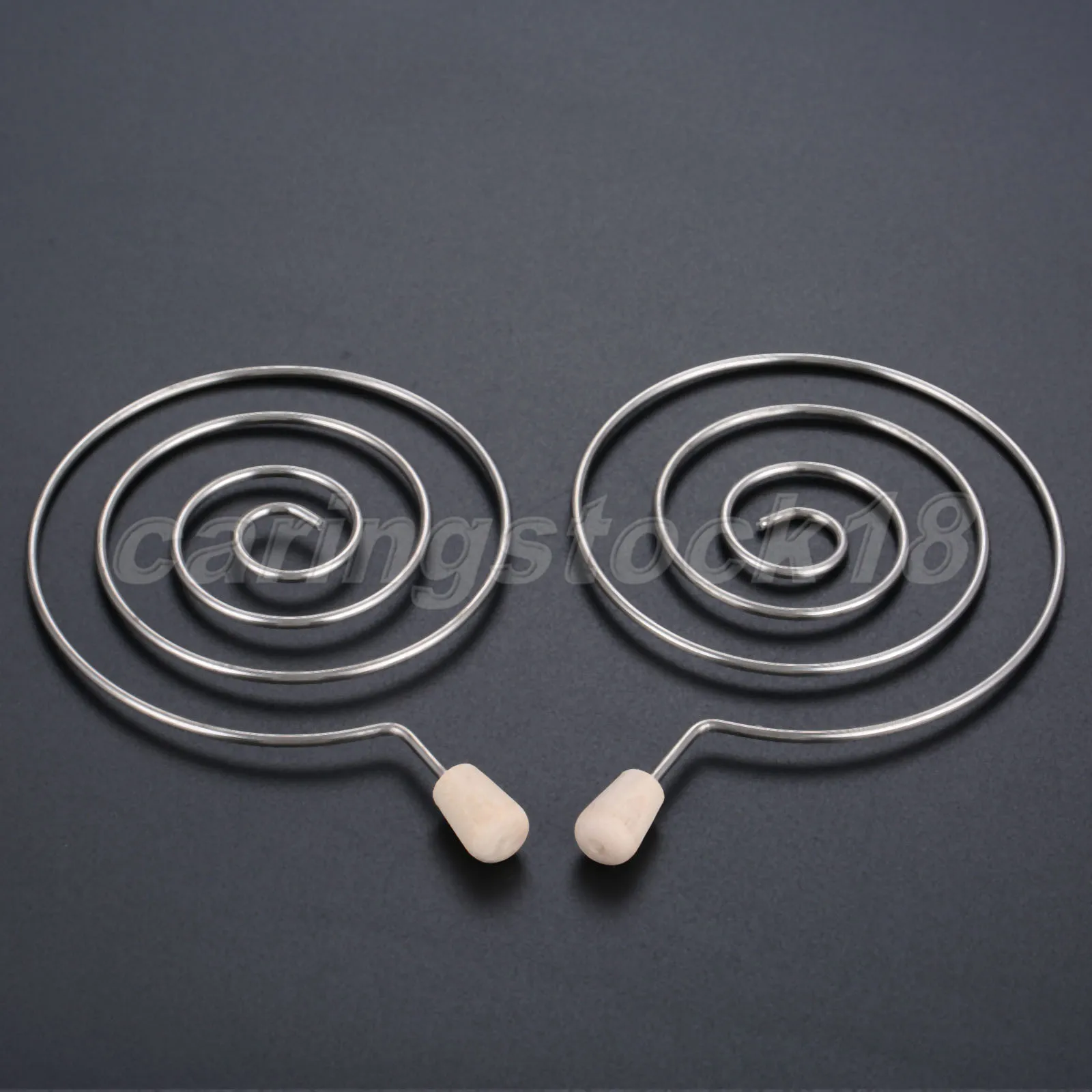 2Pcs Stainless Steel Whirlpool Shaped Hookah Charcoal Holder With Wood Handle for Shisha Narguile Bowl Hookah Accessories