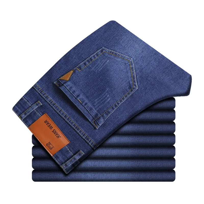 2020 new Brand Men's Slim Fit Jeans Fashion Business Classic Style Stretch Jeans Denim Pants Casual Trousers Male Black Blue 2020 new Brand Men's Slim Fit Jeans Fashion Business Classic Style Stretch Jeans Denim Pants Casual Trousers Male Black Blue