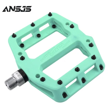 

Ansjs MTB Pedals Mountain Bike Pedals Lightweight Nylon Fiber Bicycle Platform Pedals for BMX MTB 9/16"