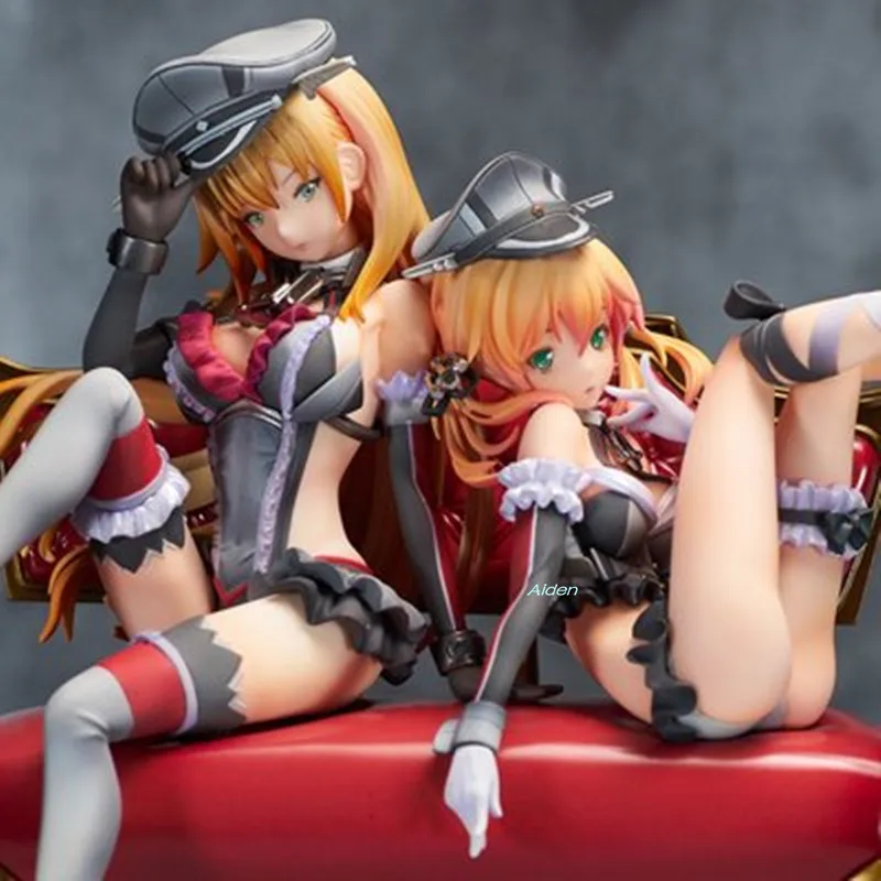 1" Аниме сексуальные фигурки Kantai Коллекция Бисмарк принц Eugen 1/7 сидя положение Смола белый узор модель игрушки коробка Z2773