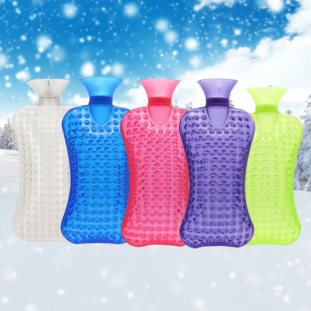 

Cute Explosion proof Portable Hot Water Bag Rubber Heat Bottle Keep Hand Neck Warm Warme Thick PVC Silicone Rubber Hot Water Bag
