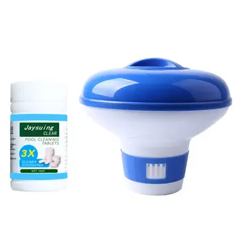 

5 inch Swimming Pool Disinfection Dispenser Applicator with 100g Pool Clening Tablet Tub Supplies