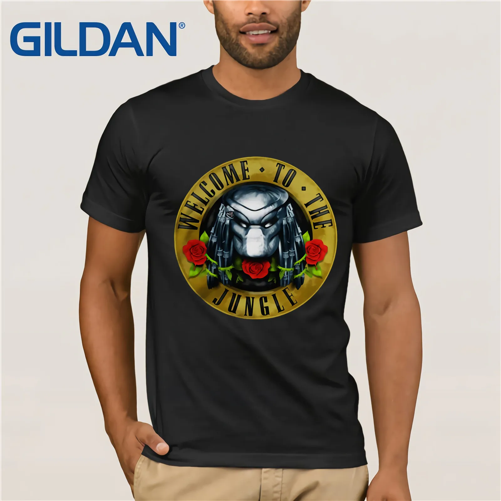 

Predator Welcome To The Jungle T-Shirt 2019 Summer Men's Short Sleeve T-Shirt