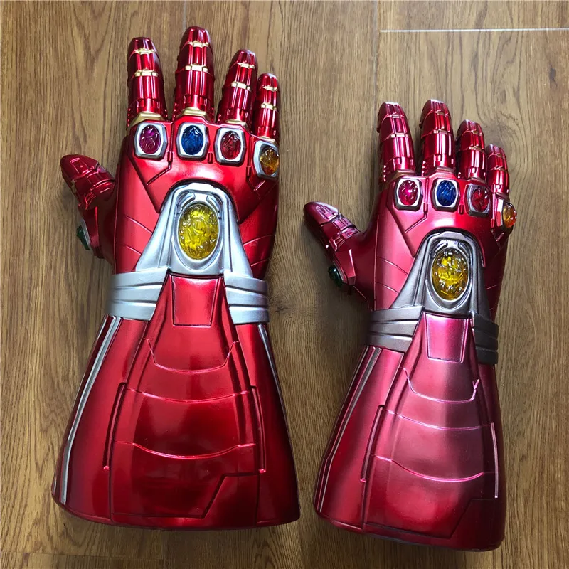 1: 1 Thanos 4 Infinity Gauntlet перчатки Бесконечность военный светильник светодиодный фигурка косплей реквизит подарок на Хэллоуин для детей