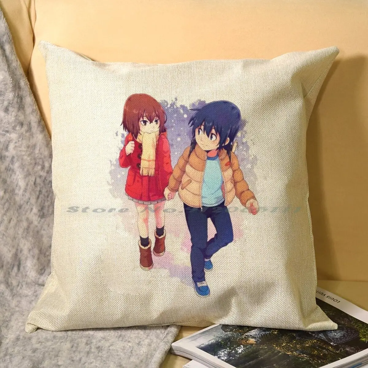 Boku Dake , Erased Anime Pillow Case Throw Pillow Cover Cotton Linen Flax Erased  Anime Boku Dake Ga Inai Machi Chara Hinatsuki - AliExpress