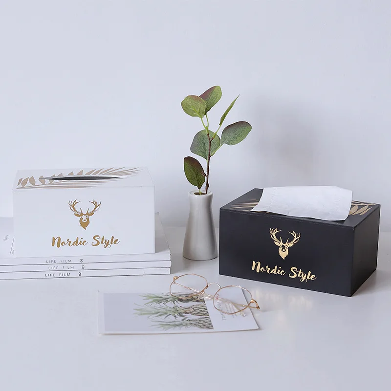 Box Car Home Rectangle Square Pen Remote Storage Desk Organizer Paper Napkin Towel Holder Dispenser Cover Cases Dropshipping