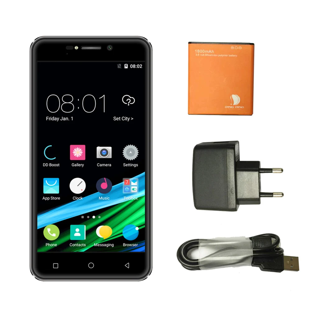 Ding 4,5 дюймов 3g смартфон мобильный телефон для Android Dual Sims двойной режим ожидания ЕС вилка 1750 мАч батарея