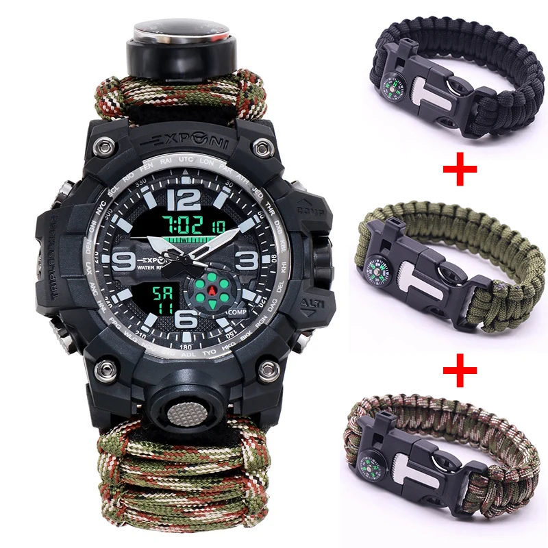 Военные спортивные часы мужские s Adventure Compass Essential водонепроницаемые цифровые