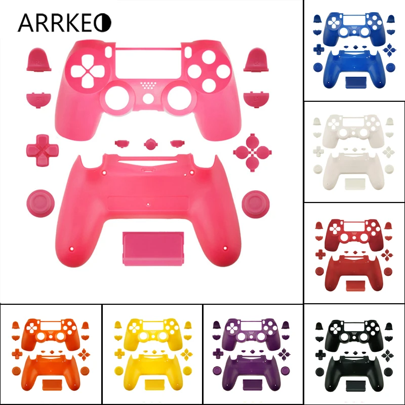 

ARRKEO Matte Custom Replacement Full Controller Shell Case Buttons For PlayStation 4 PS4 Slim Pro DualShock 4 Housing Cover