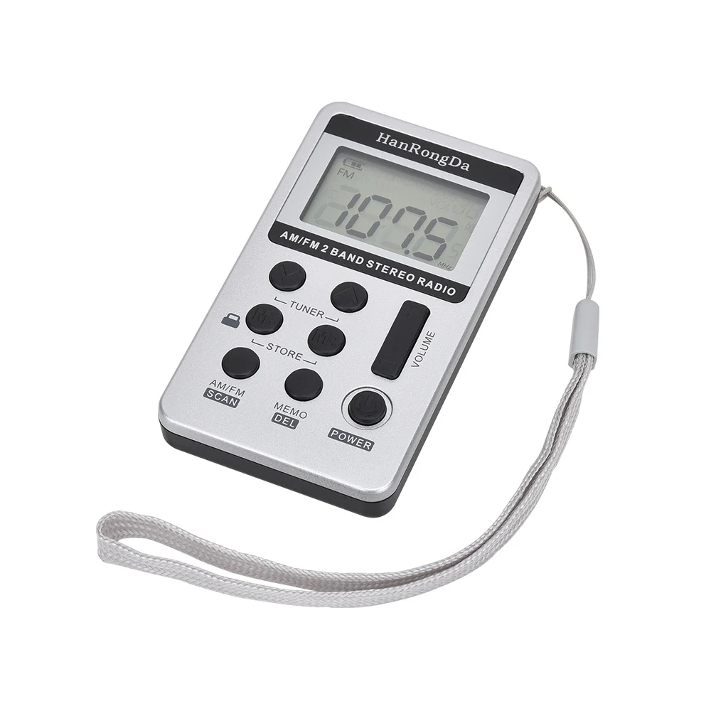 Универсальный мини-радио Портативный AM/FM двухдиапазонный стерео карманный