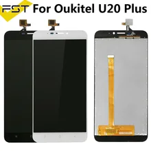 Черный/белый 5,5 ''для Oukitel U20 Plus ЖК-дисплей+ кодирующий преобразователь сенсорного экрана в сборе запасные части+ Инструменты+ клей для U20 Plus lcd