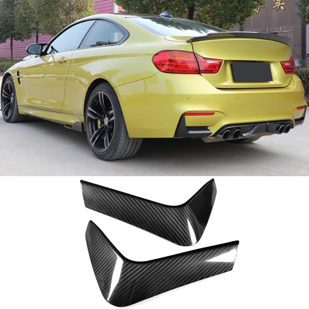 Карбоновые разветвители для заднего бампера BMW F80 M3 F82 F83 M4 4 двери 2 2014 2019