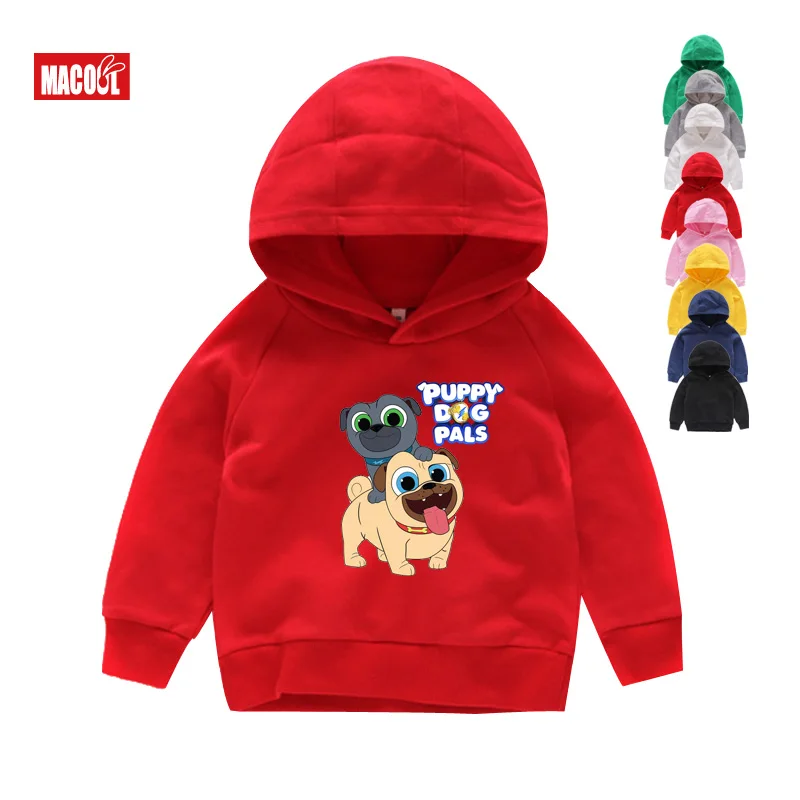 Kids Hoodies Г. Детские мультяшный щенок, друзья, толстовки с капюшоном Одежда для мальчиков и девочек детские зеленые забавные толстовки и свитера Детская футболка От 2 до 8 лет - Цвет: Kids Hoodies