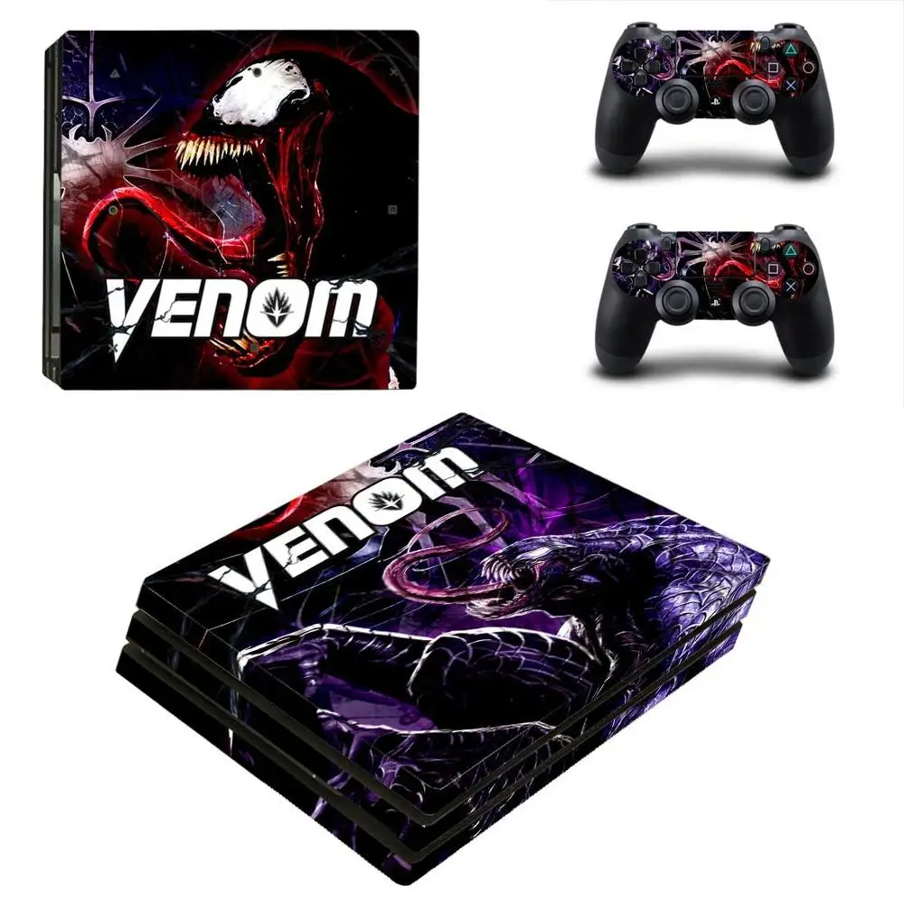 Venom PS4 Pro стикер s PS 4 Play станция 4 Pro виниловые наклейки на кожу наклейки Pegatinas для playstation 4 Pro консоль и контроллер