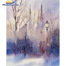 PhotoCustom Painting By Number For adult Street Drawing On Canvas Hand Painted Paintings Art Gift Kits Home Decor