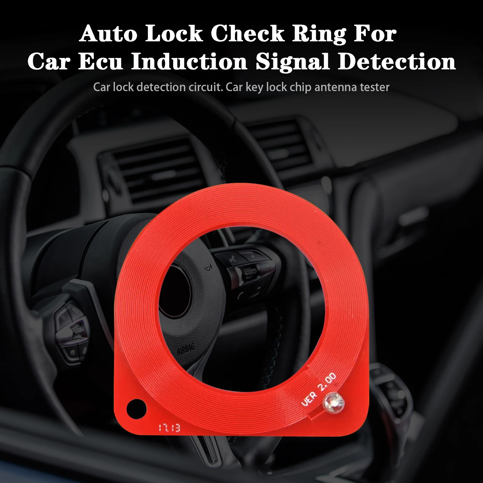 Car Fault Code Reader Car Fast Checking Chip Tool Auto Ecu Induction Signal Detection Ring Car Lock Check Ring Key Lock Chip Test Coil Diagnostic