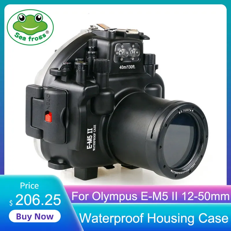 For Olympus E-M5 II E-P5 E-M1 E-M10 12-50mm Digital Camera Diving Case Underwater Waterproof Housing Cover | Электроника