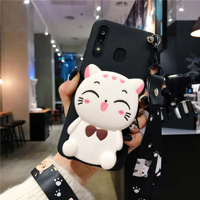 Phone Case For Xiaomi Redmi note 8 pro Note 7 note6 k20 K30 8A 7A 4A 5A 6A cover Soft Silicone 3D Cartoon Coin Wallet Cover 