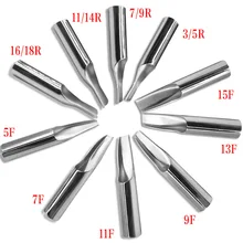 Высокое качество 1 комплект/10 шт 304 из нержавеющей стали татуировки Советы Комплект колпачки для татуажа советы для иглы татуировки аксессуары