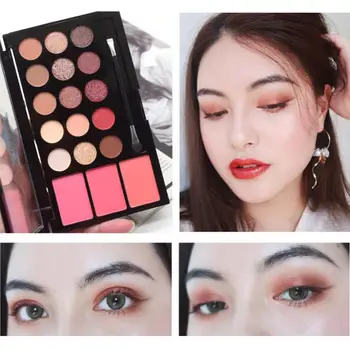 

Pearl Shimmer Eyeshadow Palette Metallic Matte Eyeshadow Powder Eyeshadow Pigment With 3 Colors Blush Eye Shadow Makeup Pallete
