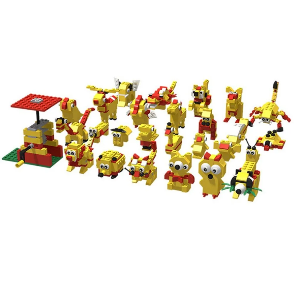Горячие животные зоо пластиковые дети мальчики пластиковые DIY Мини кирпичные блоки частиц игра игрушки развивающие строительные блоки игрушки; лучший подарок