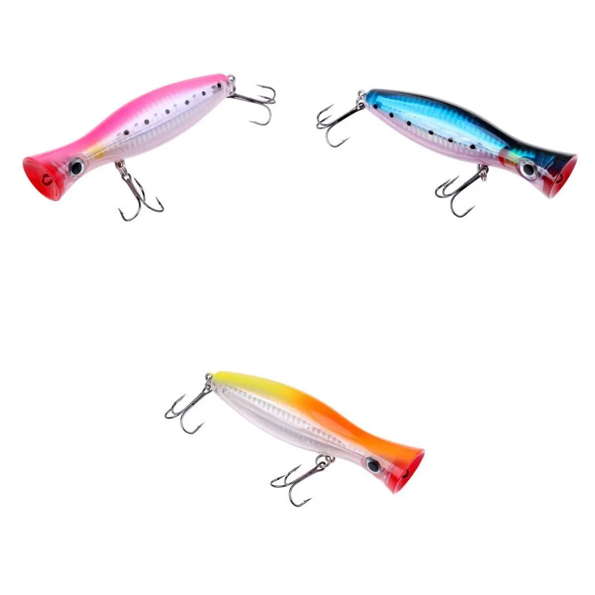 3 шт. Topwater приманки 12 см 3D глаза плавающие приманки для троллинга литья рыбалки
