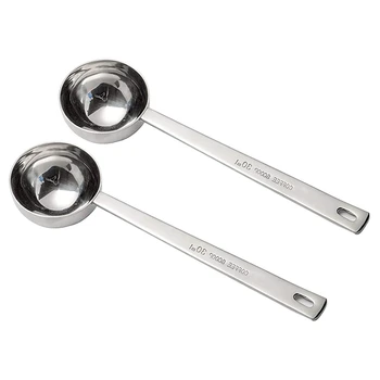 

2 Pcs Stainless Steel Coffee Scoop,Measuring Spoon Coffee Scoop & 1 Pcs Garlic Press Ginger Squeezer Vegetable Slicer