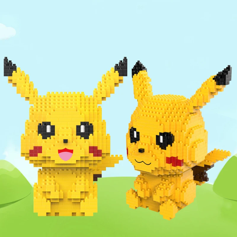 Goede Mini bouwstenen Speelgoed Anime Cartoon Educatief Geschenken HC Magic Diamond Micro Bricks Charmander eeve Bulbasaur Mewtwo speelgoed