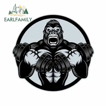 

EARLFAMILY 13cm x 12.3cm for Gorilla Motorcycle Car Stickers Fashion Anime Decals Waterproof Custom Printing Decoration for VAN