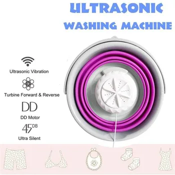

top selling Portable Washing Machine Foldable Tub Personal Rotating Turbine Washer 4 Adjusta Support Wholesale and Dropshipping