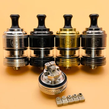 DSXvape-atomizador berserker v2 mtl rta, 3ml, 24mm, relleno superior, entrada de flujo de aire, tanque reconstruible ajustable, vaporizador