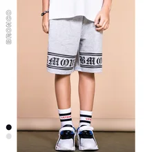 BC большие свободные дышащие повседневные штаны на гусеничном ходу стерео готическое напечатанное слово, Детские Модные шорты для мужчин и женщин