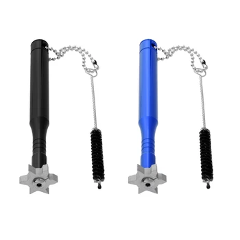 

2x Golf Club Groove Sharpener & Brush Iron Wedge Regrooving Cleaning Tool