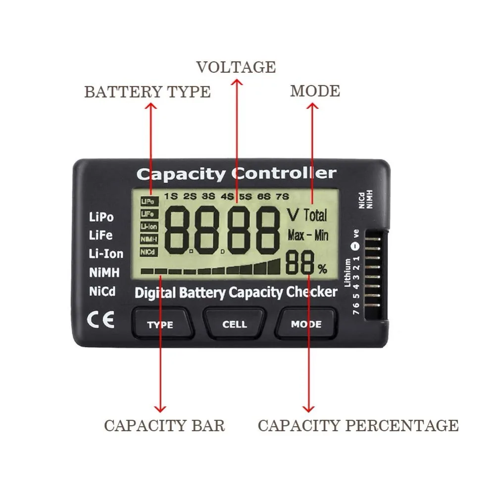 Battery Meter Checker Tester