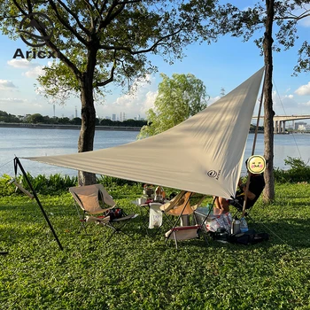 Aricxi 210t Plaid Beach Sun Shelter Tarp Tent Shade Ultralight UV Garden Awning Canopy Sunshade Outdoor Camping Hammock Rain Fly 4