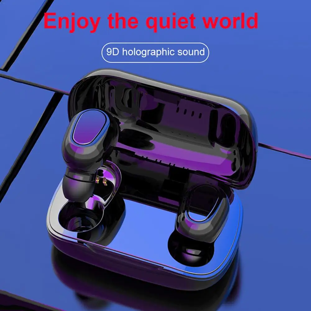 TWS беспроводные наушники Bluetooth HD стерео гарнитура с зарядным чехлом чехол для