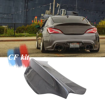 

CF Kit HC Style Real Carbon Fiber Rear Trunk Boot Cover For Hyundai Genesis Coupe 2009-2011 Rear Lip Trunk Car Styling