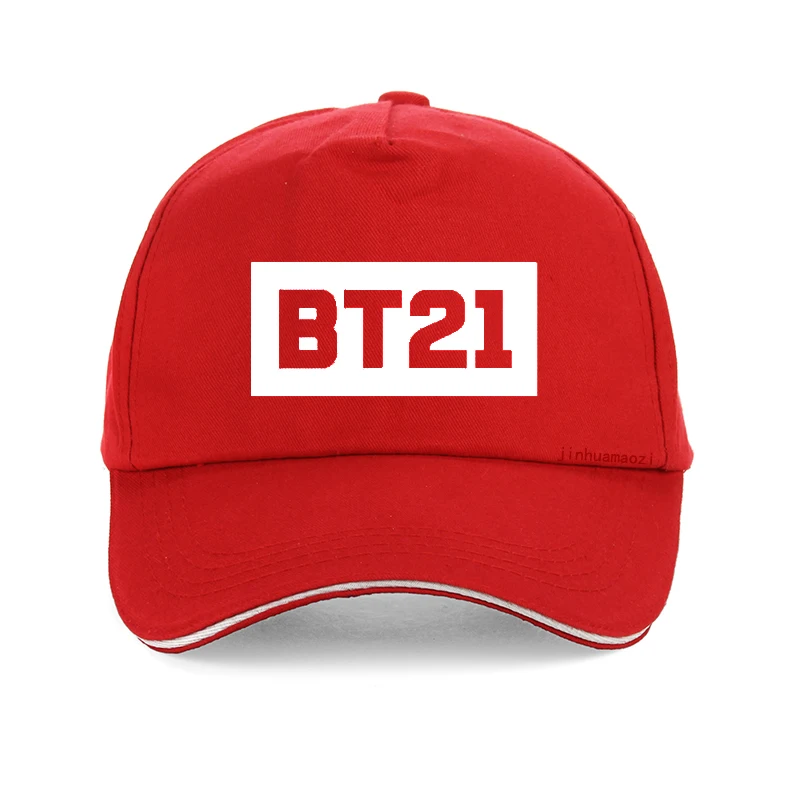 BT21 шляпа с надписью для папы, хлопок, бейсболка bt21 для мужчин и женщин, летняя кепка с козырьком, унисекс, регулируемая бейсболка, головные уборы, bone gorras