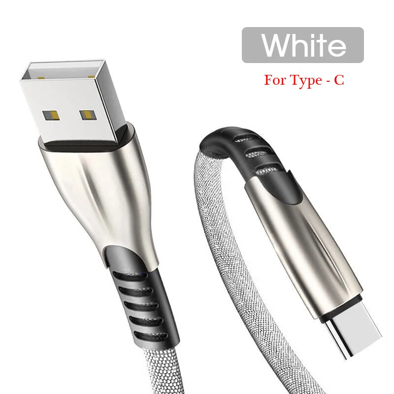 1 м 2 м mi cro USB кабель для быстрой зарядки для Xiaomi Redmi Note 7 Pro Android мобильный телефон type-C кабель для передачи данных зарядное устройство для Xiaomi mi 9 - Цвет: White-TypeC