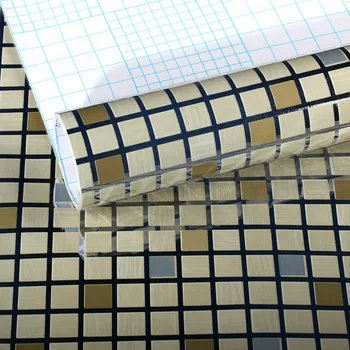 

Furniture Surface Lining Contact Paper Removable Mosaic Self Adhesive Wallpaper Roll Kitchen Vinyl Oil Proof Wall Sticker